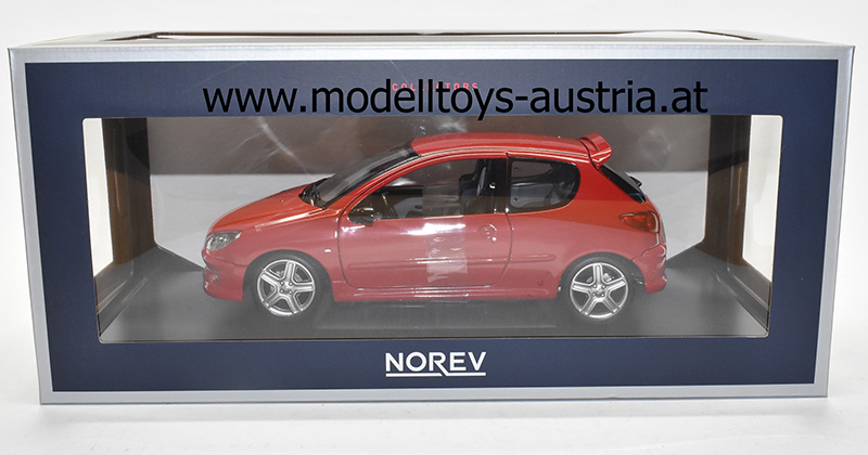 Peugeot 206 RC 2003 red 1:18