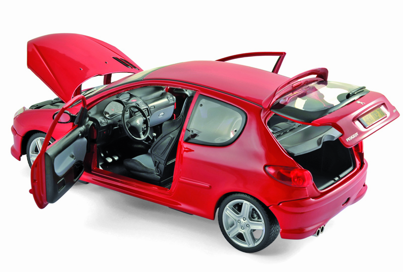 Peugeot 206 RC 2003 red 1:18