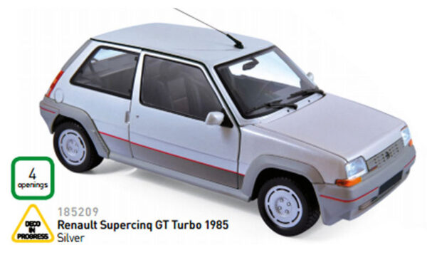 Renault 5 SuperCinq GT Turbo 1985 silber 1:18