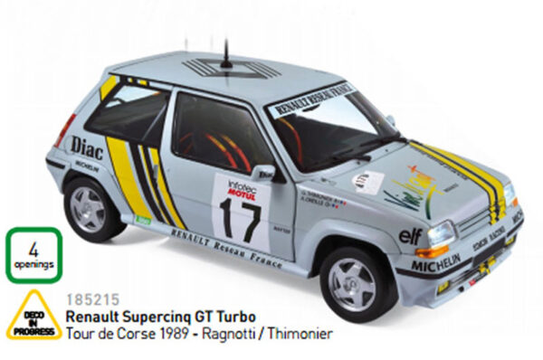 Renault 5 GT Turbo 1989 Tour de Corse RAGNOTTI / THIMONIER 1:18