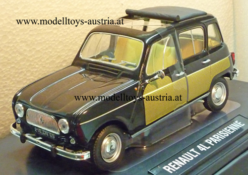Renault 4 R4 R 4 L Parisienne schwarz 1:18