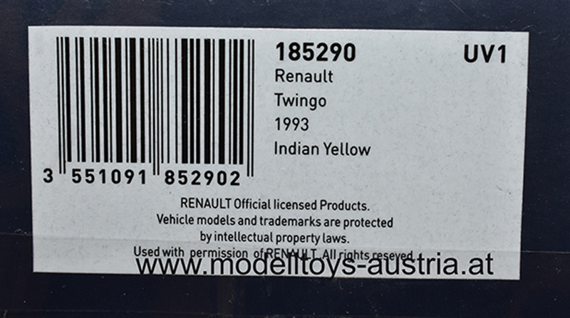 Renault Twingo I 1993 Indian yellow 1:18