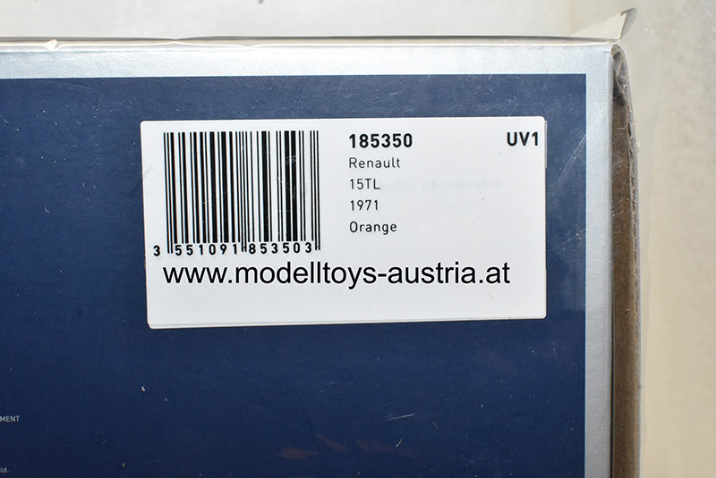 Renault 15 TL 1971 orange 1:18
