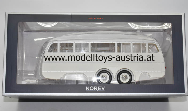 Wohnwagen Caravan Autoanhänger Camping Anhänger 1955 weiss 1:18