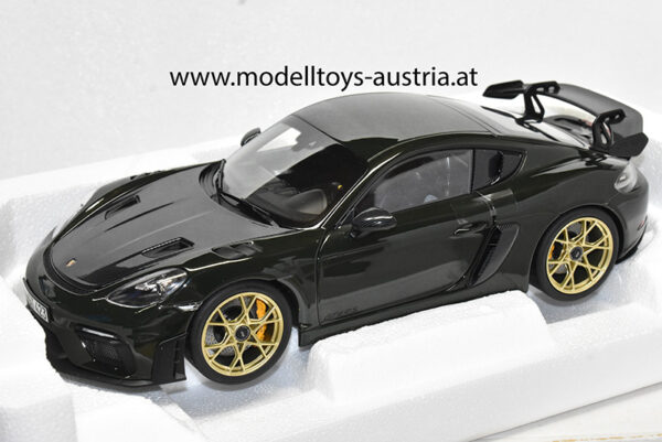 Porsche 718 Cayman 982 GT4 RS 2023 Weissach Pack grün 1:18