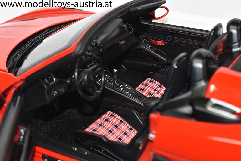 Porsche 718 Boxster 982 Spyder RS Cabrio 2023 rot 1:18