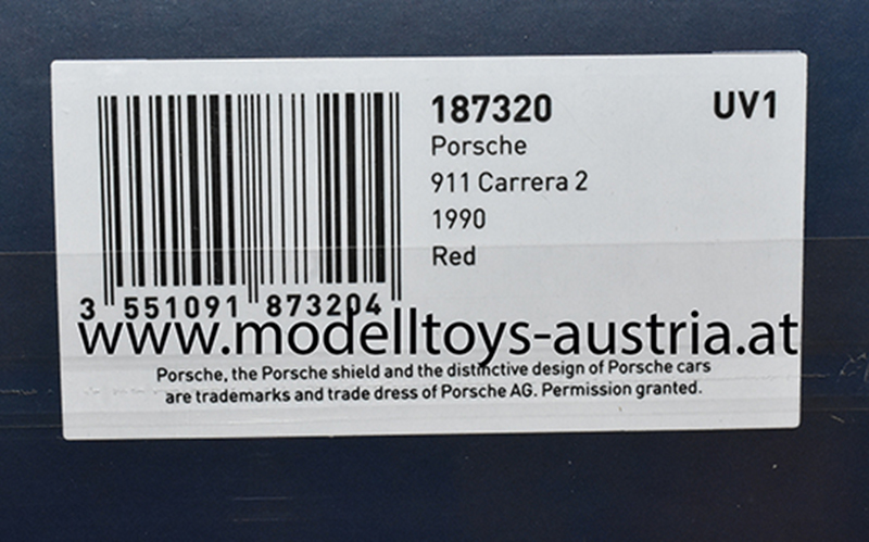 Porsche 911 964 Coupe Carrera 2 1990 rot 1:18
