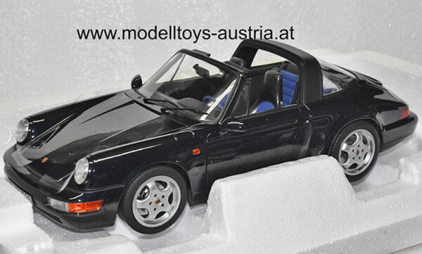Porsche 911 964 Targa Carrera 4 1991 dunkelblau 1:18