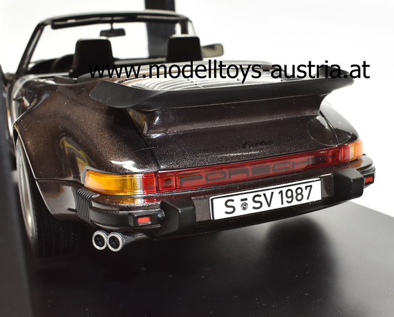 Porsche 911 Turbo 3.3 Liter Cabrio 1987 braun metallik 1:18