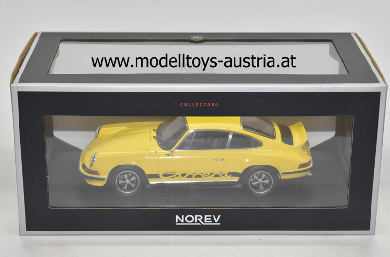 Porsche 911 Coupe Carrera RS 2.7 1973 gelb / schwarz 1:18 Norev