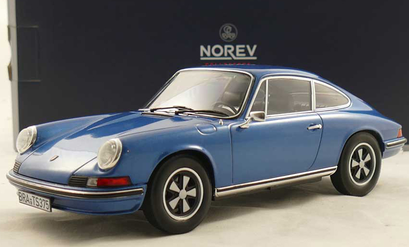 Porsche 911 S Coupe 1973 blau metallik 1:18