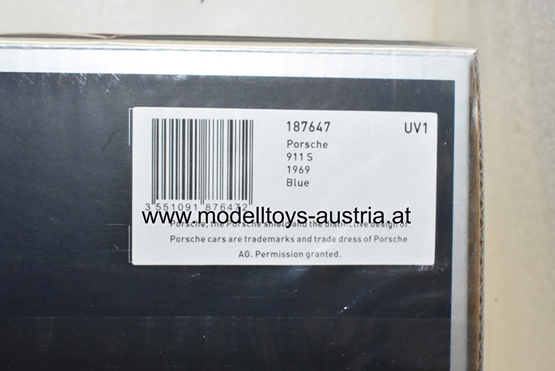 Porsche 911 S 1969 blau 1:18