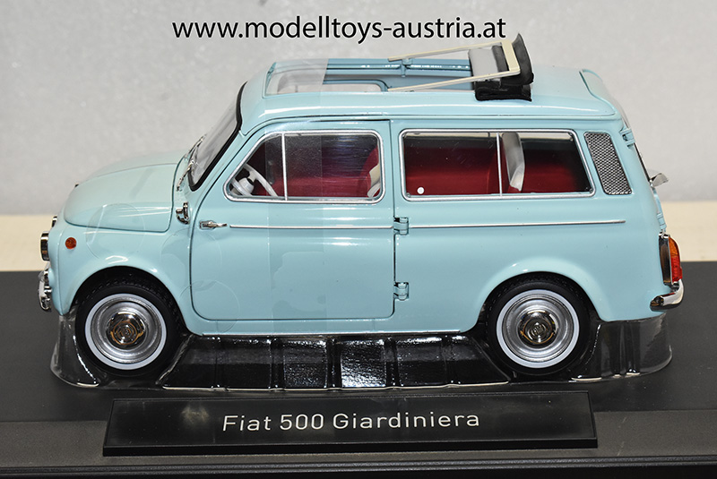 Fiat 500 GIARDINIERA Kombi 1964 Acquamarina blau 1:18 Steyr Puch 700
