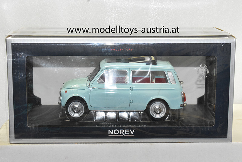 Fiat 500 GIARDINIERA Kombi 1964 Acquamarina blau 1:18 Steyr Puch 700
