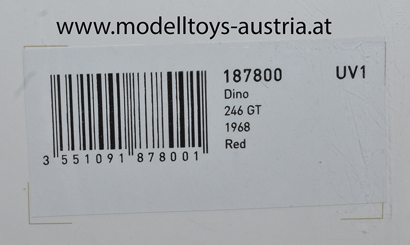 Ferrari Dino 246 GT 1968 rot 1:18