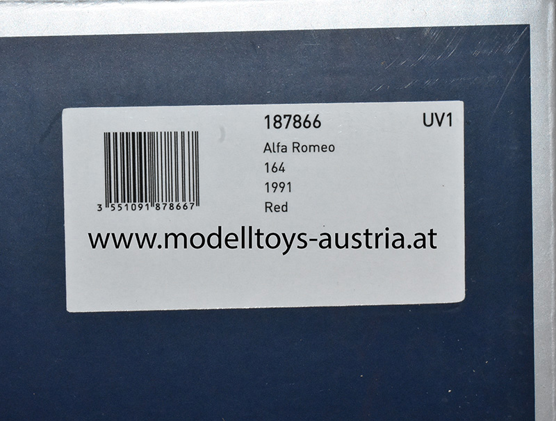 Alfa Romeo 164 Limousine 1991 rot 1:18