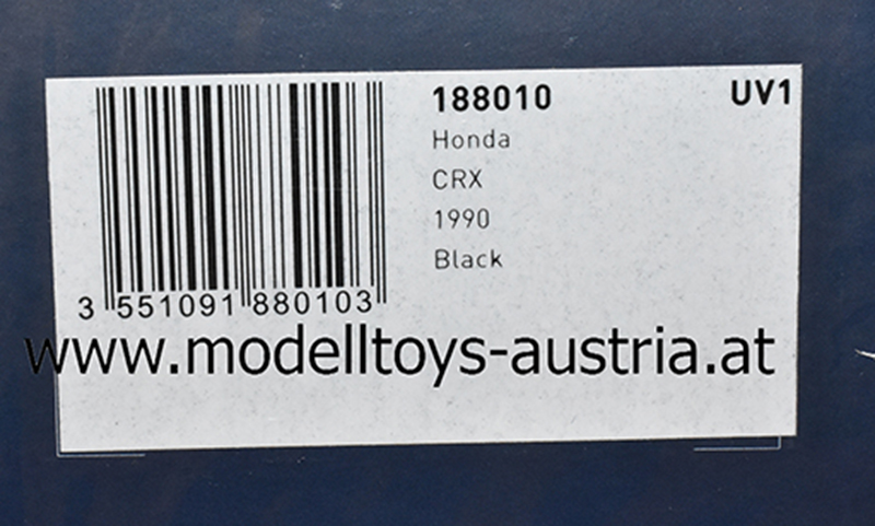Honda CRX Coupe 1990 schwarz 1:18