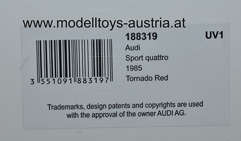 Audi Sport Quattro S1 1985 rot 1:18