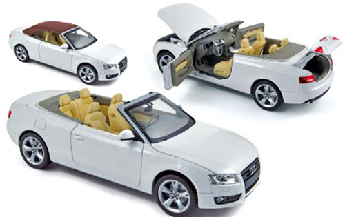 Audi A5 Cabrio 2009 weiss 1:18
