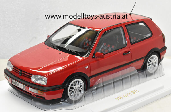 VW Golf III Golf 3 Limousine GTI 1996 rot metallik 1:18