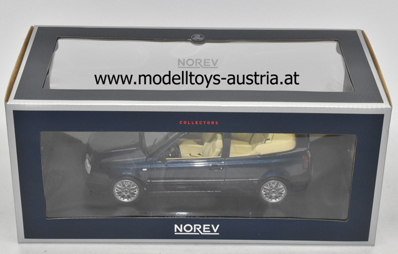 VW Golf III Cabrio 1995 dunkelblau 1:18