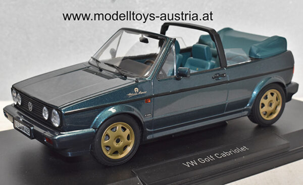 VW Golf I Golf 1 Cabrio 1990 Classic Line ETIENNE AIGNIER grün metallik 1:18