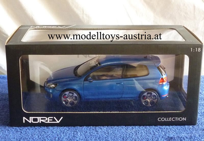 VW Golf VI Golf 6 Limousine GTi 2009 blau metallik 1:18