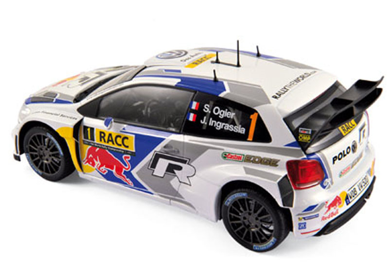 VW Polo R WRC 2014 Sieger Rally Spanien WELTMEISTER Sebastien OGIER / INGRASSIA 1:18