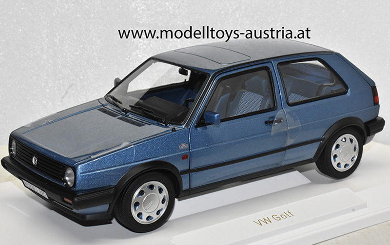VW Golf II Golf 2 Limousine 1988 10 Millionen blau metallik 1:18
