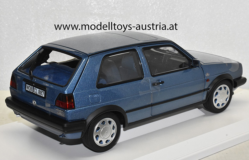 VW Golf II Golf 2 Limousine 1988 10 Millionen blau metallik 1:18