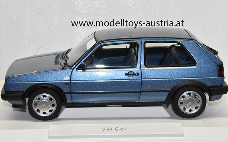 VW Golf II Golf 2 Limousine 1988 10 Millionen blau metallik 1:18