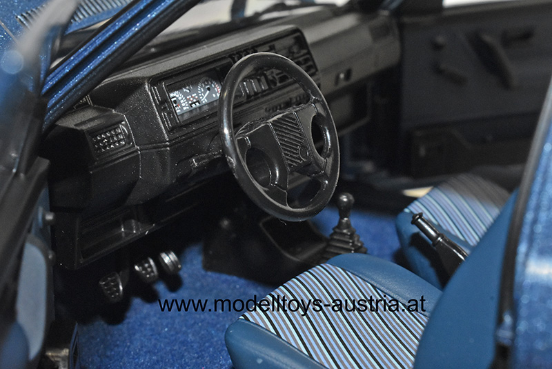 VW Golf II Golf 2 Limousine 1988 10 Millionen blau metallik 1:18
