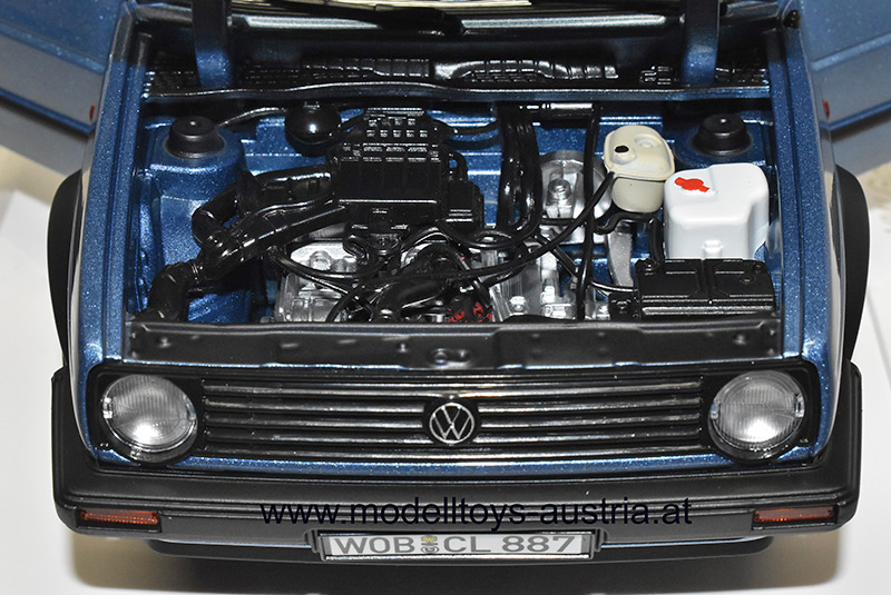 VW Golf II Golf 2 Limousine 1988 10 Millionen blau metallik 1:18