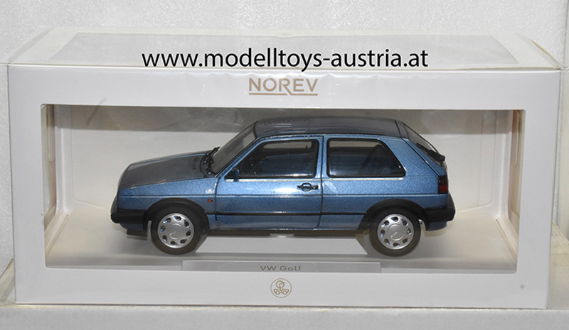 VW Golf II Golf 2 Limousine 1988 10 Millionen blau metallik 1:18