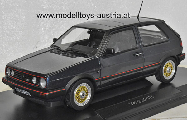VW Golf II Golf 2 Limousine GTI 1988 Helios blau metallik 1:18
