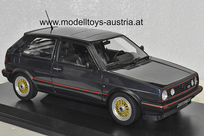 VW Golf II Golf 2 Limousine GTI 1988 Helios blau metallik 1:18