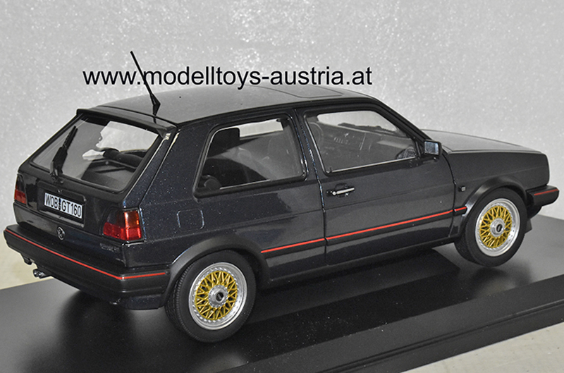 VW Golf II Golf 2 Limousine GTI 1988 Helios blau metallik 1:18