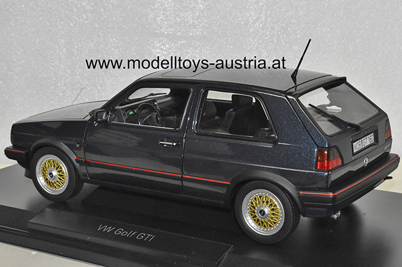VW Golf II Golf 2 Limousine GTI 1988 Helios blau metallik 1:18