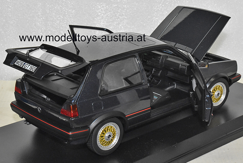 VW Golf II Golf 2 Limousine GTI 1988 Helios blau metallik 1:18
