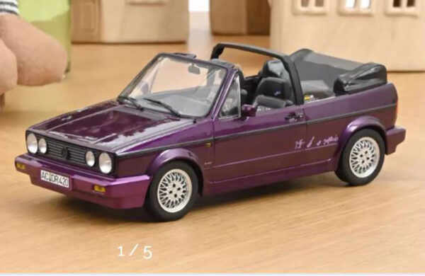 VW Golf I Golf 1 Cabrio 1992 GENESIS purple metallik 1:18