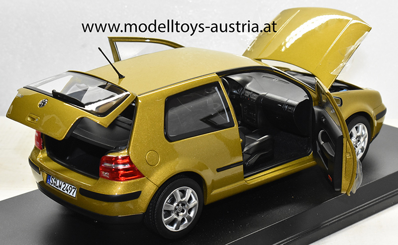 VW Golf IV Golf 4 Limousine GTI 1998 gelb metallik 1:18 Sondermodell
