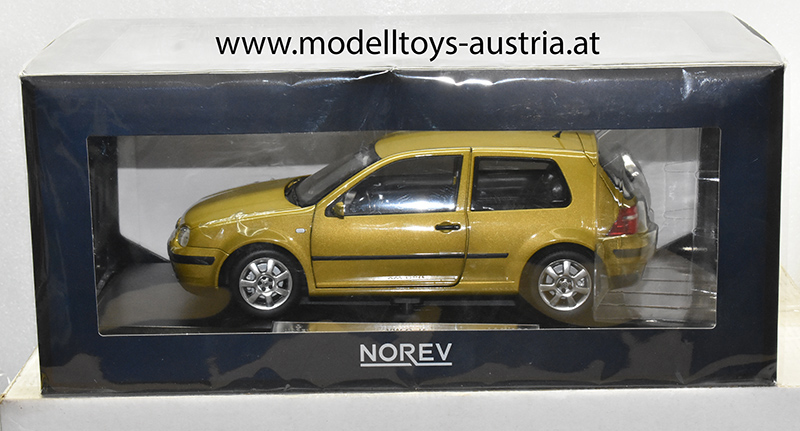 VW Golf IV Golf 4 Limousine GTI 1998 gelb metallik 1:18 Sondermodell