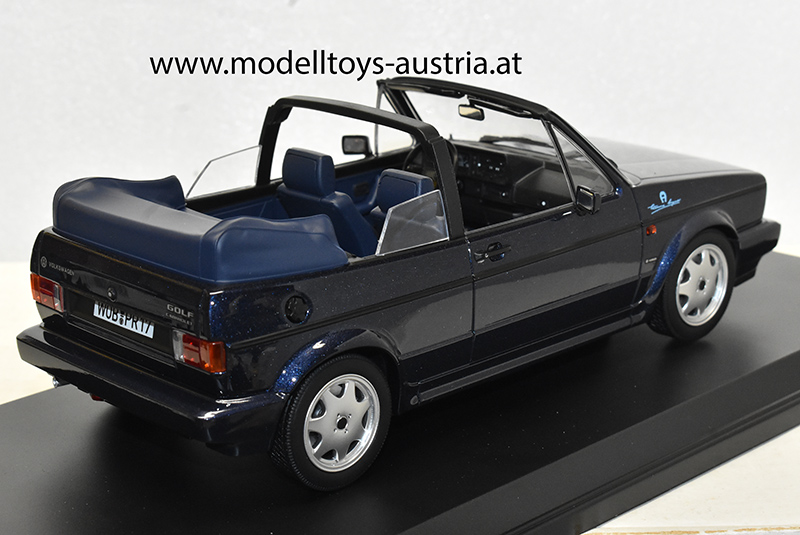 VW Golf I Golf 1 Cabrio Etienne Aigner 1990 mitternacht blau metallik 1:18