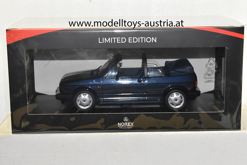 VW Golf I Golf 1 Cabrio Etienne Aigner 1990 mitternacht blau metallik 1:18