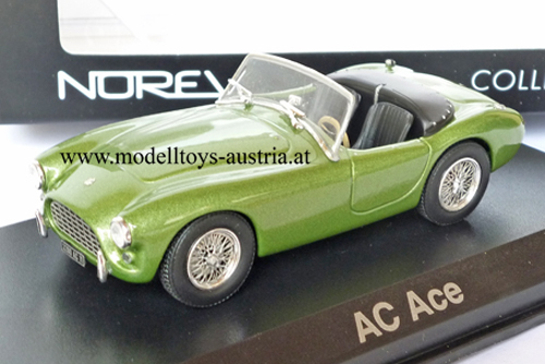 AC Ace Bristol Cabrio 1957 hellgrün metallik 1:43