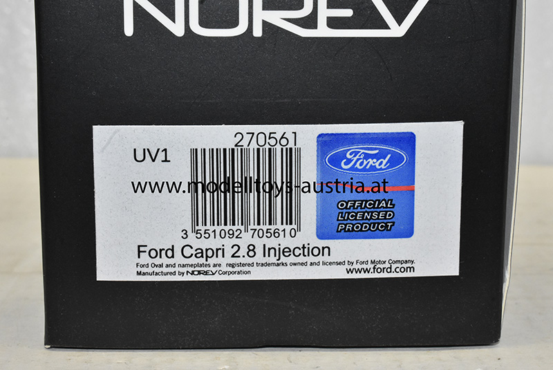 Ford Capri III 2.8i 1983 hellblau metallik 1:43