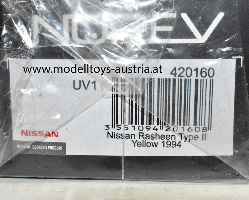 Nissan Rasheen Type II 1994 gelb 1:43