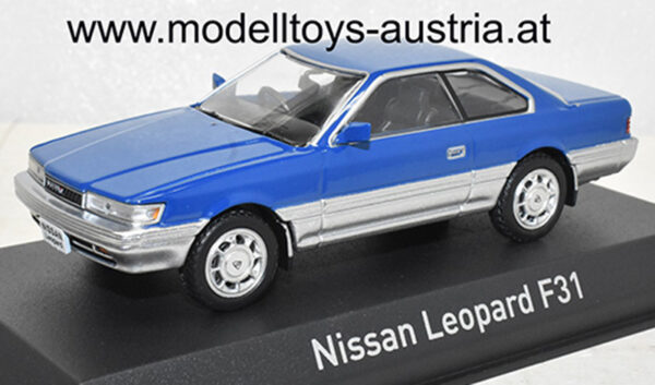 Nissan Leopard F31 Coupe 1986 blau 1:43