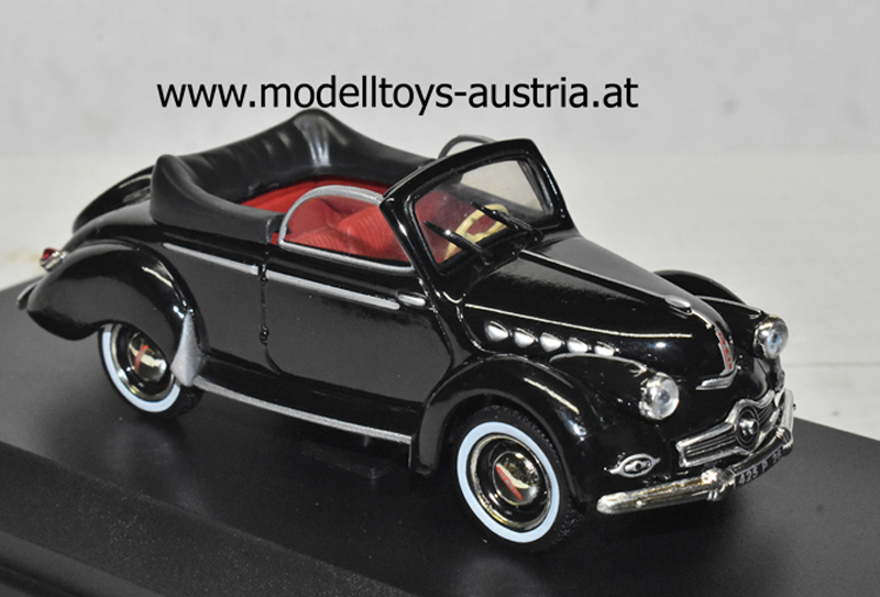 Panhard Dyna X 1951 Cabrio schwarz 1:43