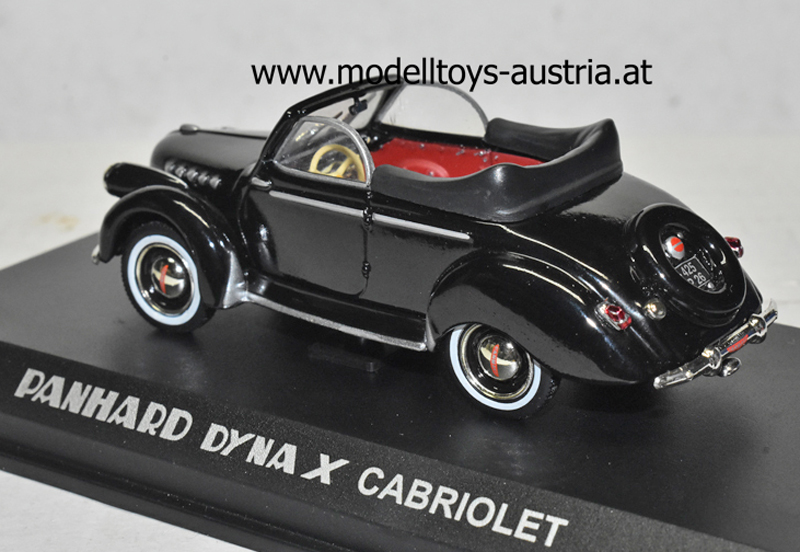 Panhard Dyna X 1951 Cabrio schwarz 1:43